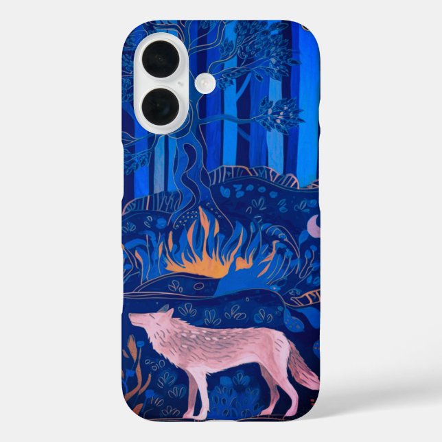 Wolf im Mystischen Wald Case-Mate iPhone Hülle (Rückseite)