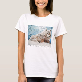 Wolf im Schnee T - Shirt Frauen