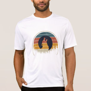 WOLF im T - Shirt der Silhouette Woods