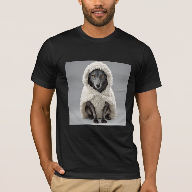 Wolf im T - Shirt Kleidung (Vorderseite)
