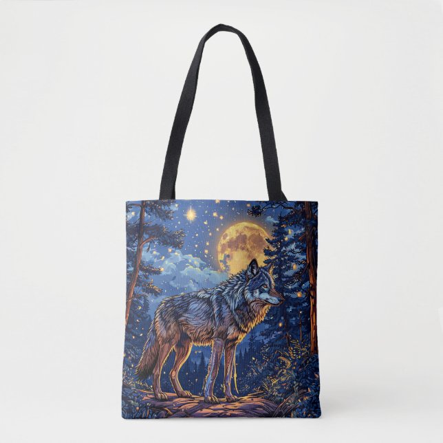 Wolf im Wald (Vorderseite)