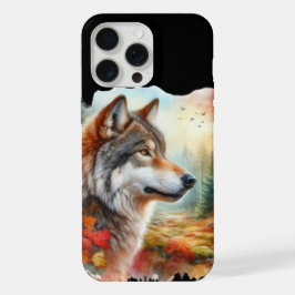 Wolf im Wald: Eine Atemberaubende Mischung aus Nat iPhone 15 Pro Max Hülle