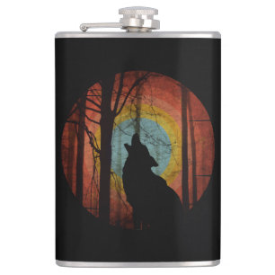 WOLF IM WALD FOREST FLACHMANN