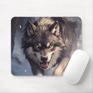 Wolf im Winter Mousepad