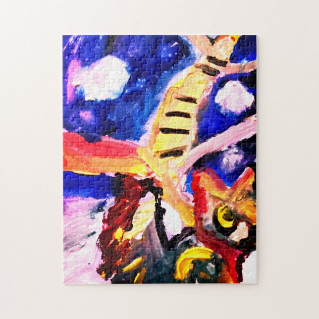 Wolf im Winter  Puzzle (Vertikal)