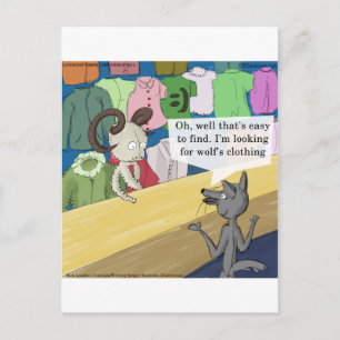 Wolf im Wolfspelz Lustig Postkarte