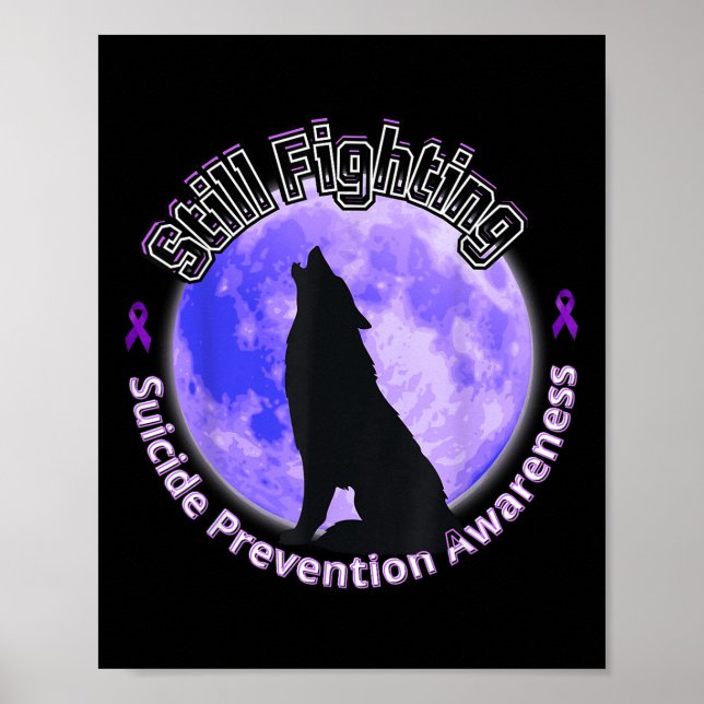 Wolf: Immer noch Kampf gegen Suizidprävention Poster (Vorne)