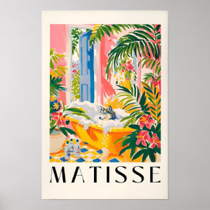 Wolf In Badewanne Lustiger Poster, Matisse Kunst D Poster