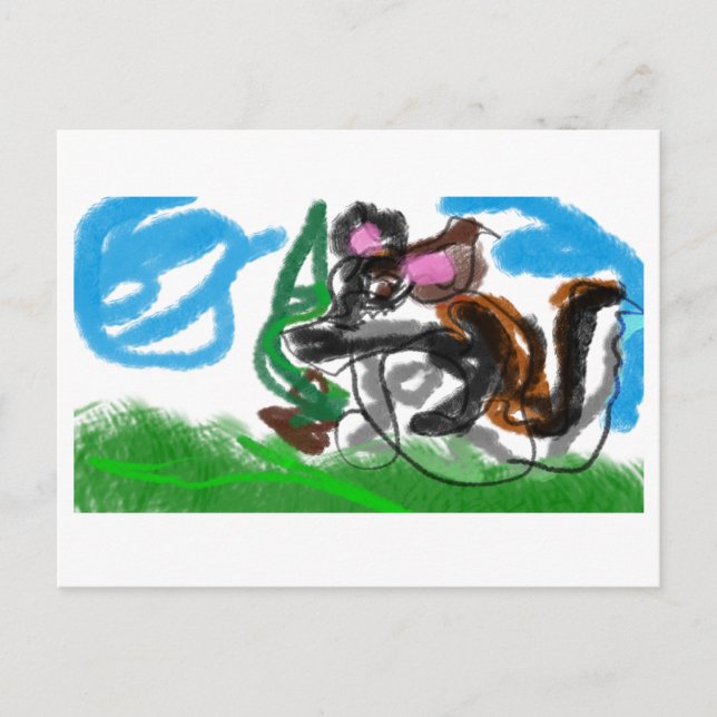 Wolf in freier Wildbahn Postkarte (Vorderseite)