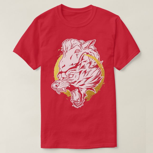 Wolf in Schafsbekleidung T-Shirt (Design vorne)