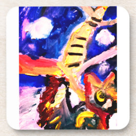 Wolf in winter getränkeuntersetzer