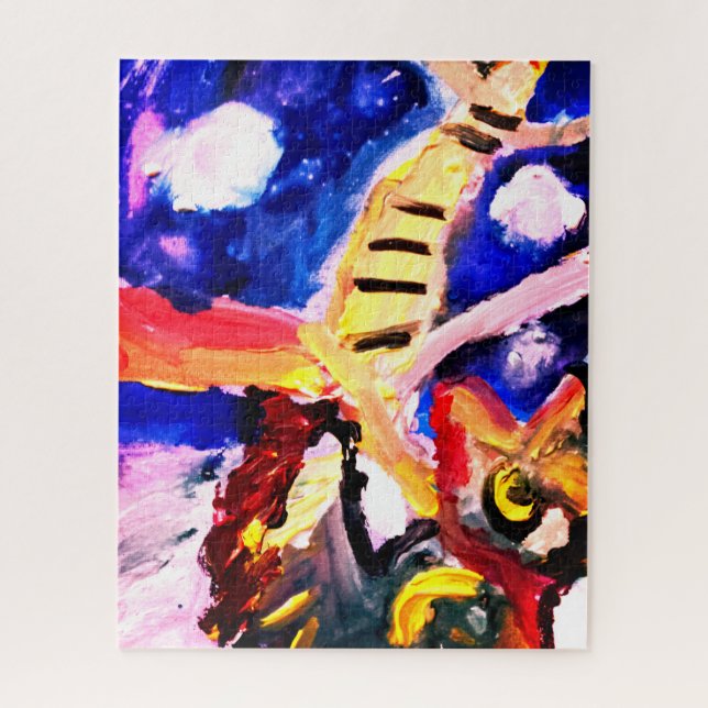 Wolf in winter  puzzle (Vertikal)