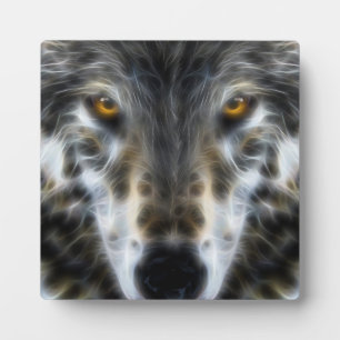 Wolf Inspirational graphic Portrait Fotoplatte