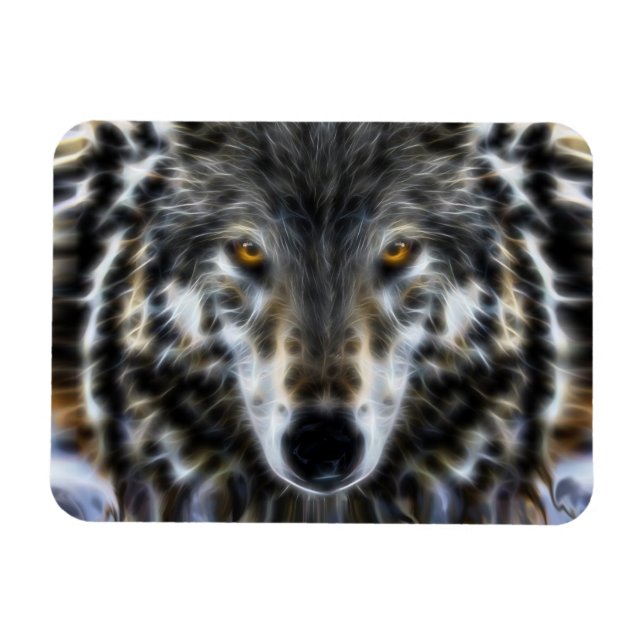 Wolf Inspirational intensives Portrait Magnet (Horizontal)