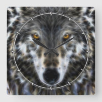 Wolf-inspirierend grafisches Porträt