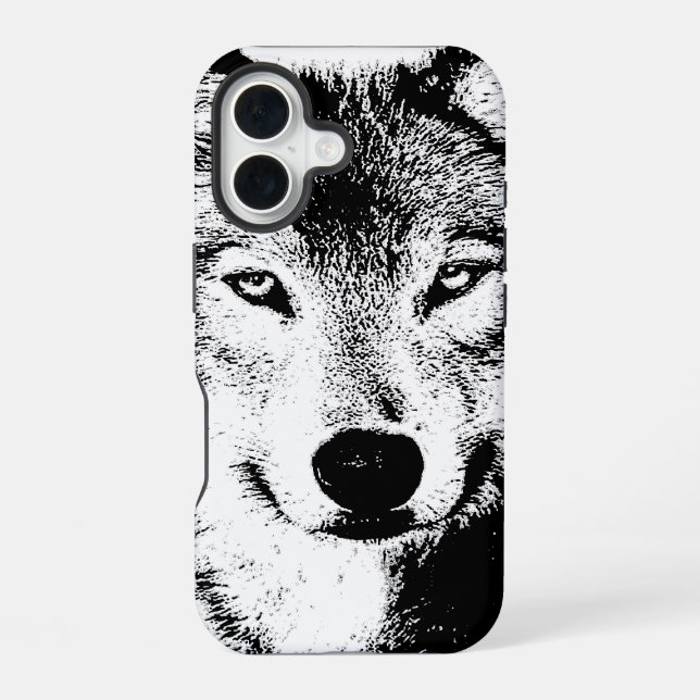 Wolf iPhone 16 Hülle (Rückseite)