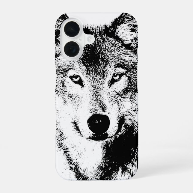 Wolf iPhone 16 Hülle (Rückseite)