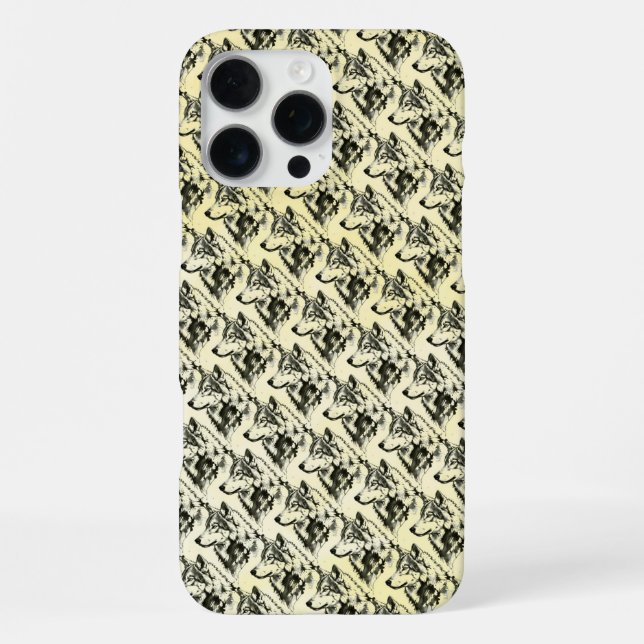 Wolf iPhone Hülle (Rückseite)