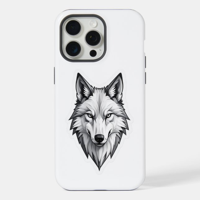 Wolf iPhone Hülle (Rückseite)