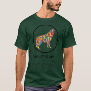 Wolf ist mein Geisttier - Niedlicher Wolf T Shirt