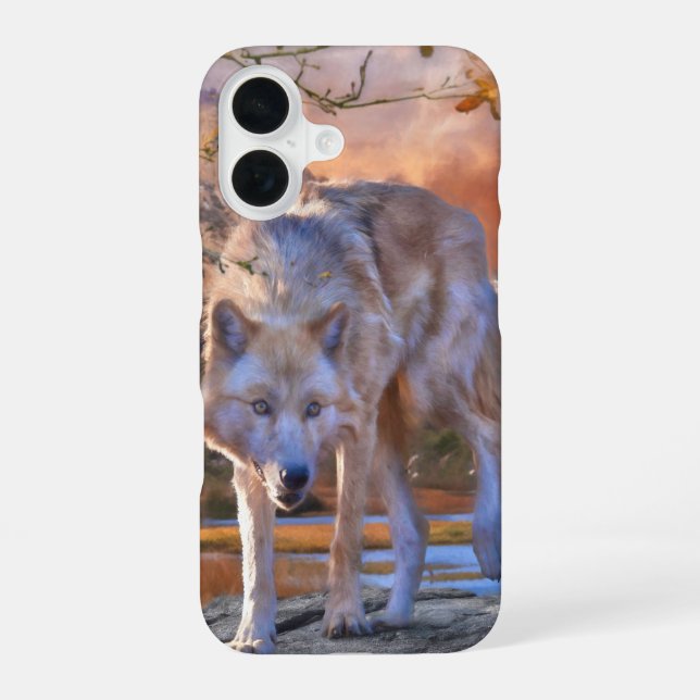 Wolf JAGDGRÜNDE iPhone 16 Hülle (Rückseite)