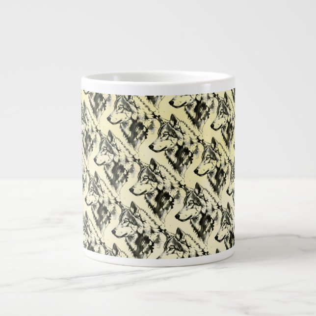Wolf Jumbo-Tasse (Vorderseite)