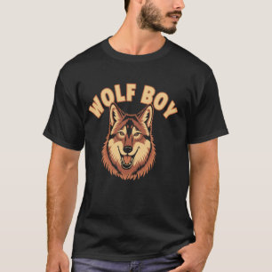 Wolf Junge Kinder Wölfe Bekleidung Jugend Kids Jun T-Shirt