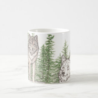 Wolf-Kaffee-Tassen-Anleitung Kaffeetasse