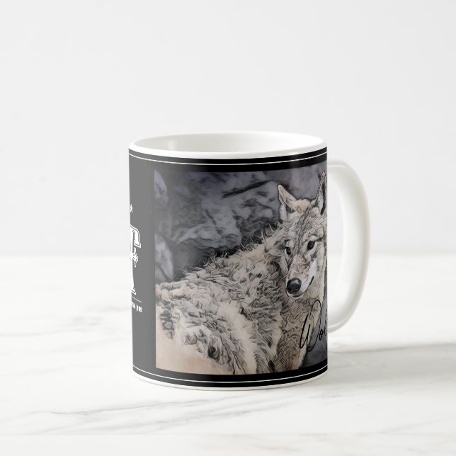 Wolf Kaffeetasse (VorderseiteRechts)
