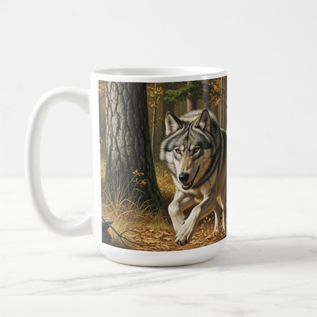 Wolf-Kaffeetasse 11 0z oder 15 0z. Stil 1 Kaffeetasse (Links)