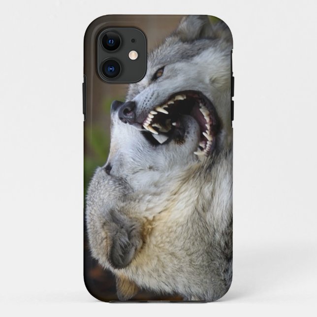 Wolf-Kampf Case-Mate iPhone Hülle (Rückseite)