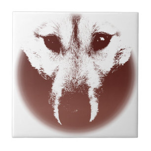 Wolf Keramik Tile Wolf Pup Schlittenhunde Decke Fliese