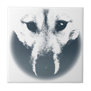 Wolf Keramik Tile Wolf Pup Schlittenhunde Decke Fliese