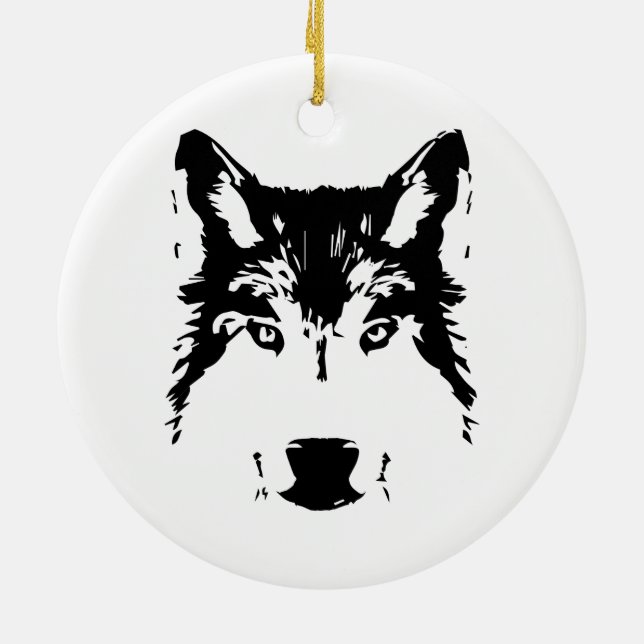 Wolf Keramikornament (Hinten)