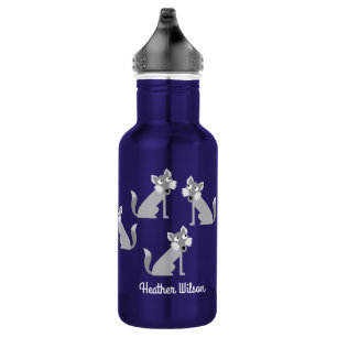 Wolf Kids Wölfe Wasserflasche mit Name