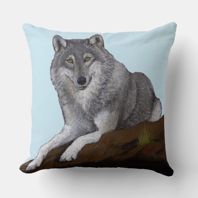 Wolf Kissen (Vorderseite)