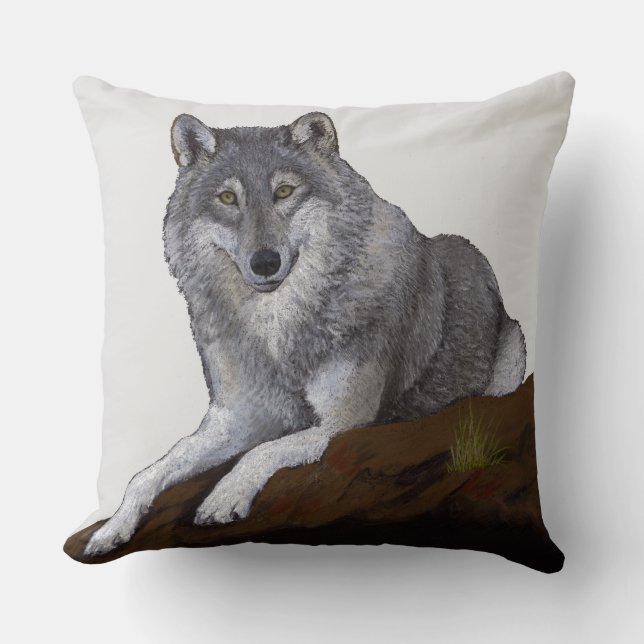 Wolf Kissen (Vorderseite)