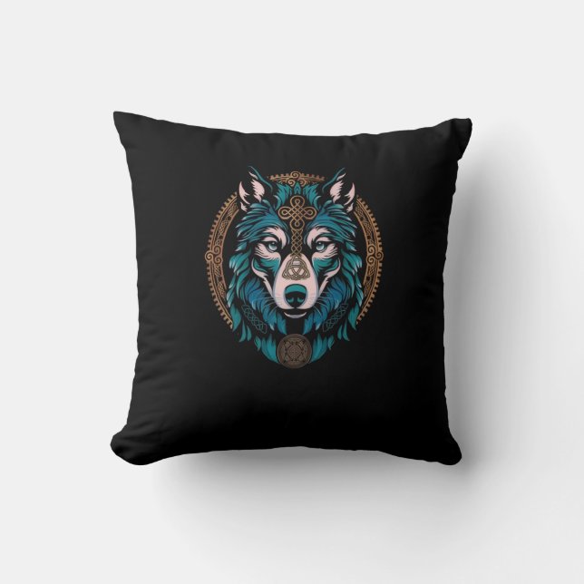 Wolf Kissen (Vorderseite)