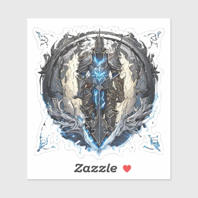 Wolf Knight Emblem4 Aufkleber (Blatt)