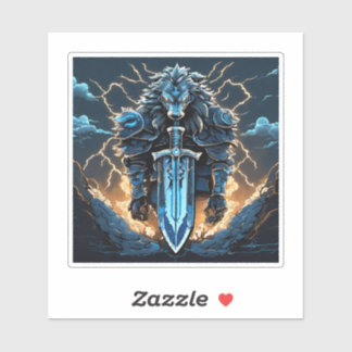 Wolf Knight Emblem7 Aufkleber