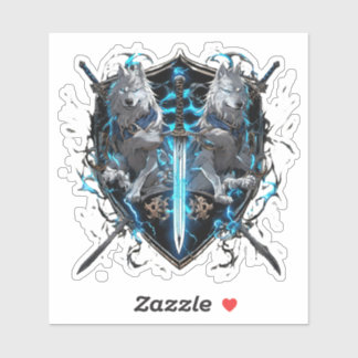 Wolf Knight Emblem Aufkleber