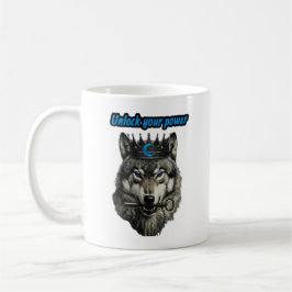 Wolf König, entfessle deine Macht Kaffeetasse