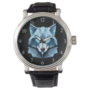 Wolf-Kopf Armbanduhr