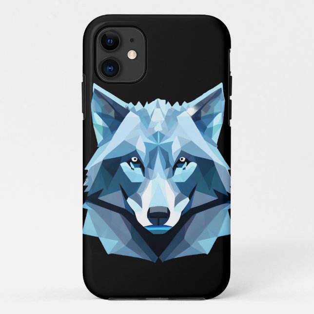 Wolf-Kopf Case-Mate iPhone Hülle (Rückseite)