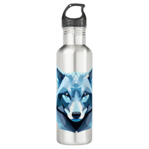 Wolf-Kopf Edelstahlflasche