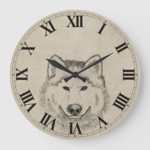 Wolf Kraft Große Wanduhr