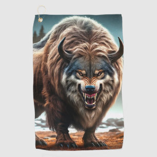 Wolf-Kreatur Golfhandtuch