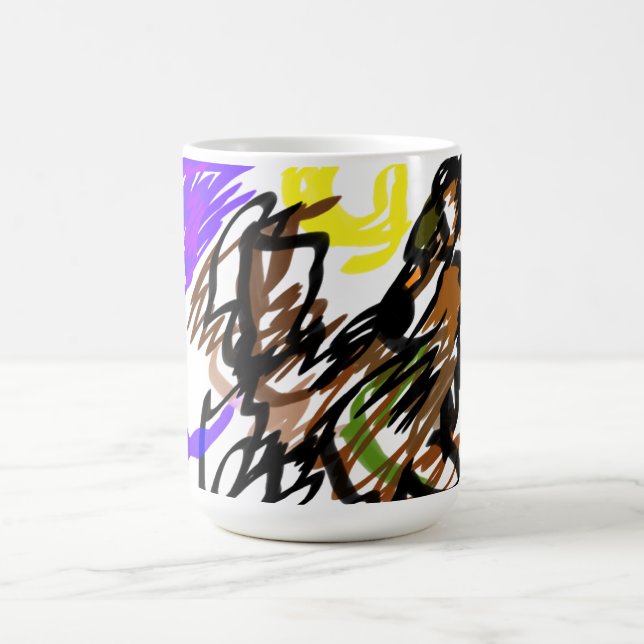 Wolf kühle Freude Kaffeetasse (Mittel)