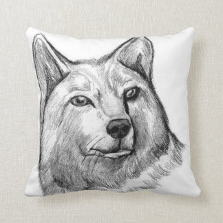 Wolf-Kunst-Kissen Kissen