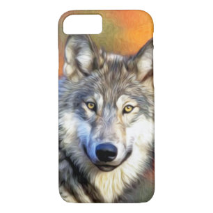 Wolf-Kunst-Malerei-Bild Case-Mate iPhone Hülle